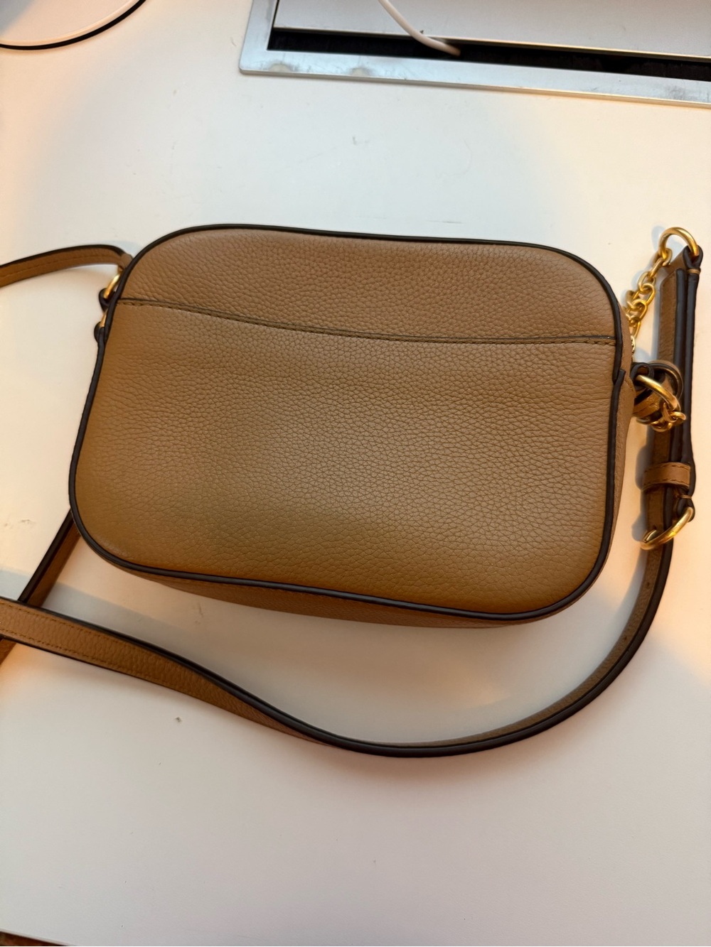 Tory Burch Small Camera Crossbody in Tan with Tassel - Picture 2 of 4